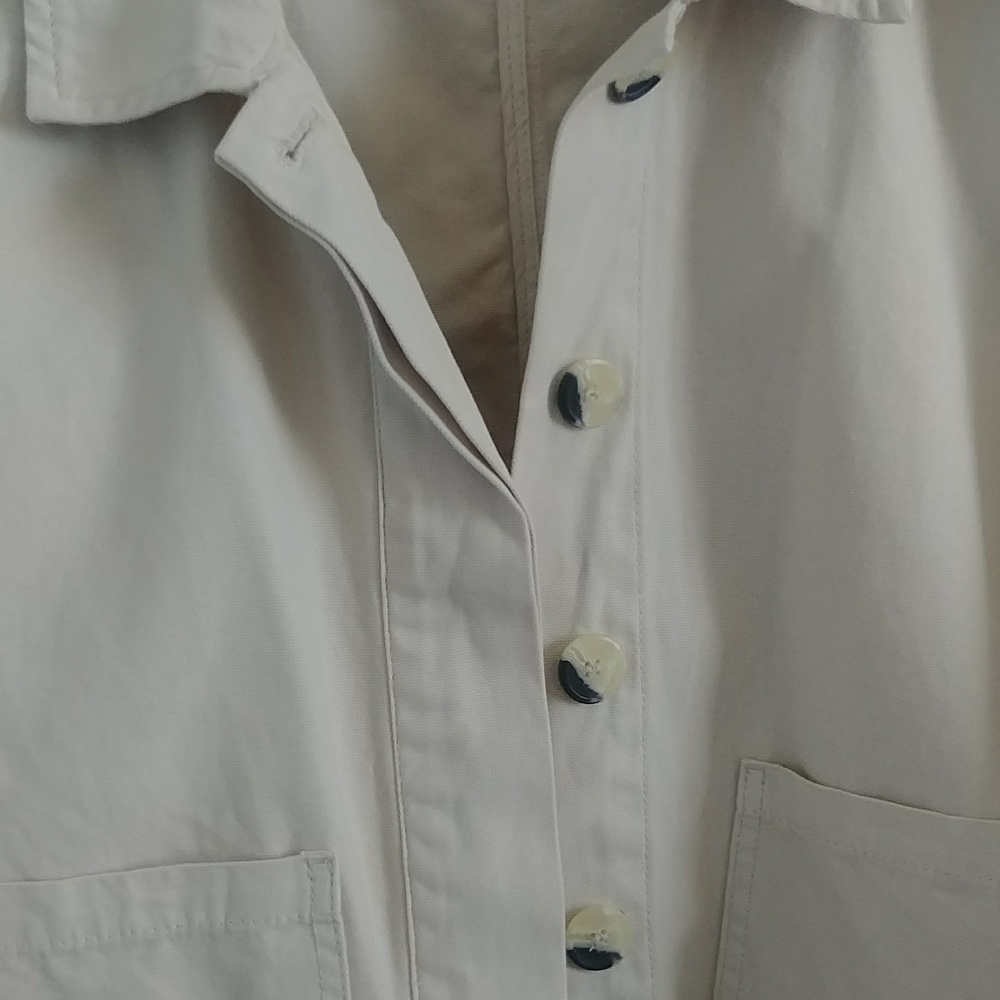 A.N.A Cropped Button Front Tan Jacket - Picture 5 of 8
